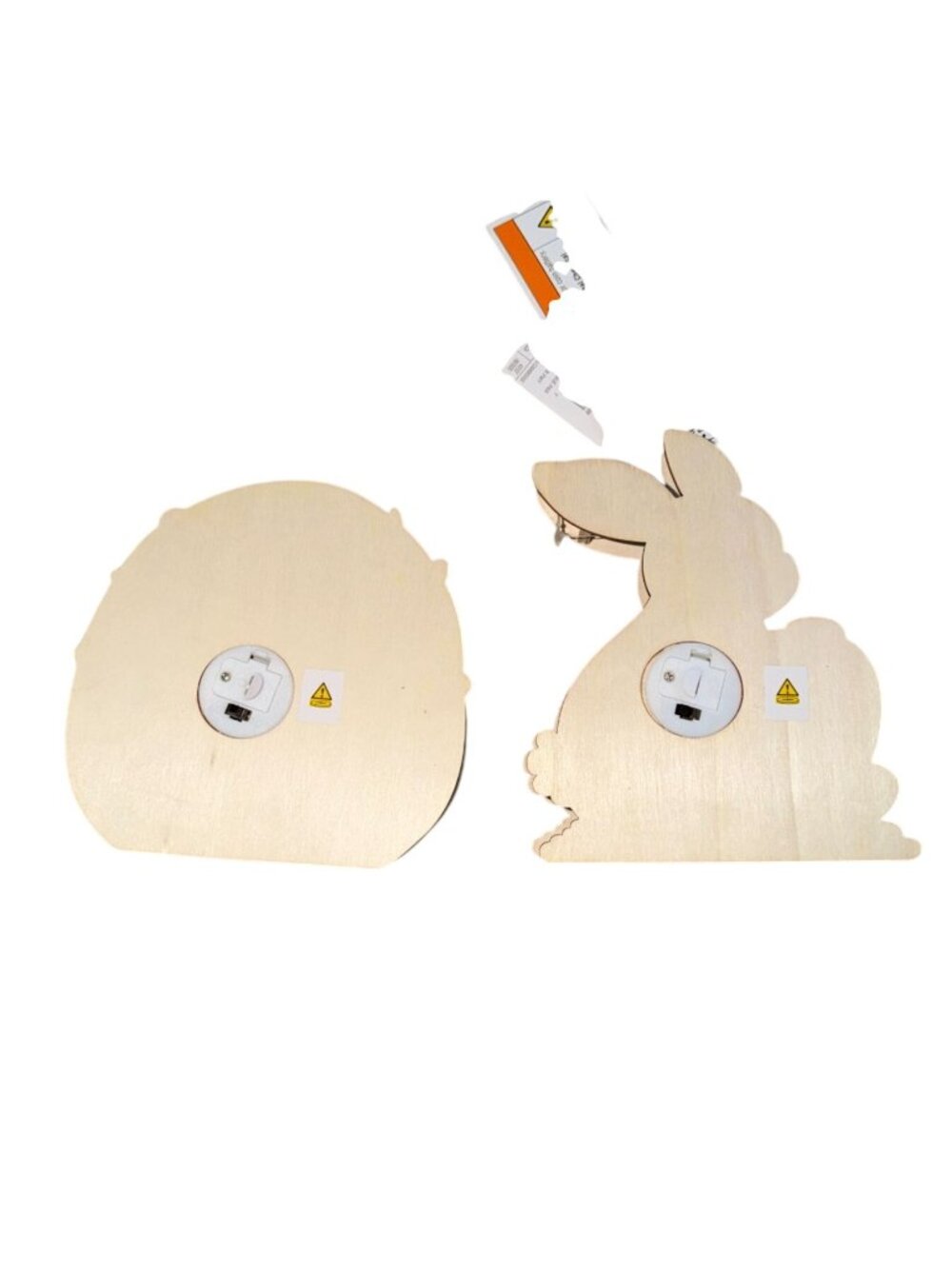 Make Market 6.25"DIY LED Wood Easter Tabletop Décor-New-2PC Lot - Picture 4 of 5